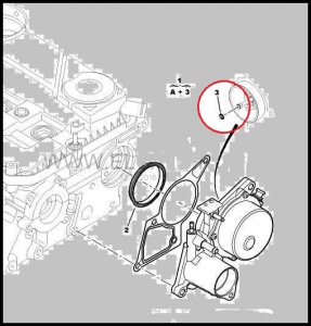 Кольцо уплотнительное штока вакуумного насоса двигателя 2.2 Puma Фиат Дукато 250 Пежо Боксер 3 Ситроен Джампер III