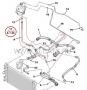 Патрубок шланг системы охлаждения Евро 5 Пежо Боксер 3 Ситроен Джампер III 