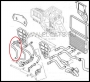 Патрубок (шланг) (с клапаном, E4, без вебасто) от радиатора печки Фиат Дукато 250 Пежо Боксер 3 Ситроен Джампер III  
